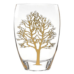 12 Mouth Blown Gold Tree of Life Vase