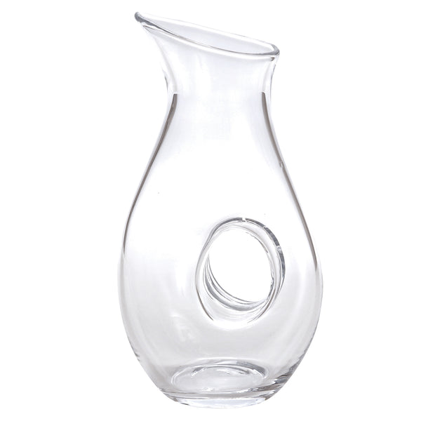 Mouth Blown Lead Free Crystal Pitcher  28 oz