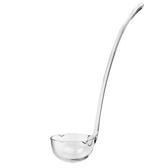 12 Mouth Blown Crystal Lead Free Long Punch Ladle