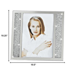 8 x 10 Silver Crystalized Picture Frame