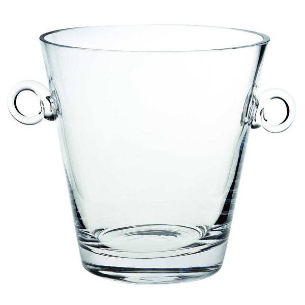 8 Mouth Blown European Glass Ice Bucket or Cooler