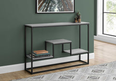 48" Rectangular Grey Wash Finish Hall Console Accent Table