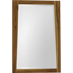 Solid Teak Wall Mirror in Natural Finish