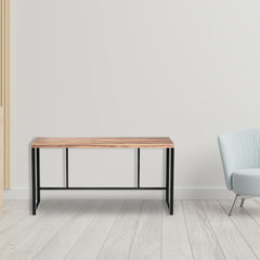 Squared Off Natural Wood Bar or Pub Table