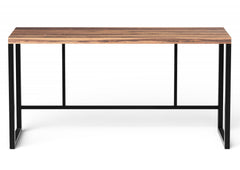 Squared Off Natural Wood Bar or Pub Table