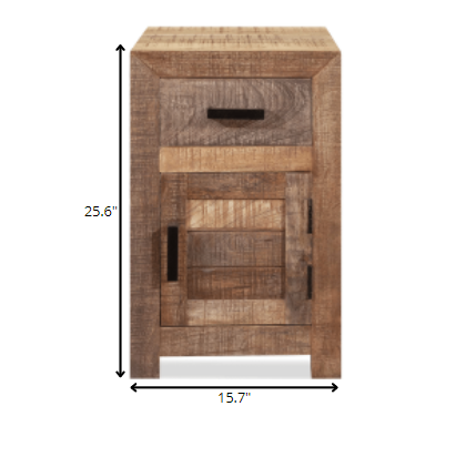Solid Wood Butcher Block Accent Cabinet or Nightstand