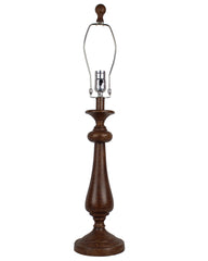 Brown Candlestick Lamp Base