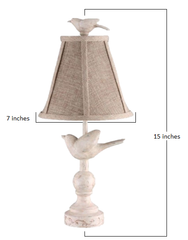 Ready to Fly Carved Birds Accent Lamp