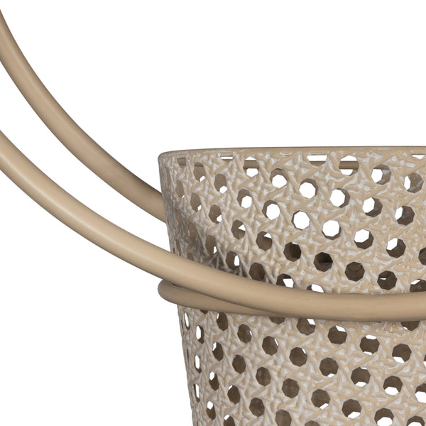 Set of 2 Metallic Cane Wall Planters