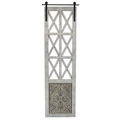 Distressed Full Length Door Panel Wall Decor