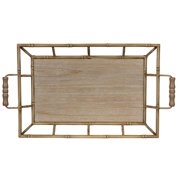 Tropical Wooden Bamboo Tray