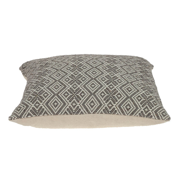 Beige and Mocha Throw Pillow