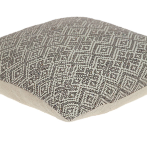 Beige and Mocha Throw Pillow