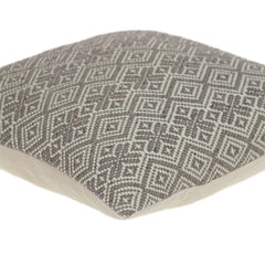 Beige and Mocha Throw Pillow