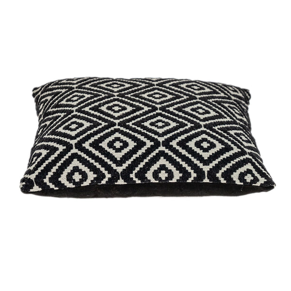 Ebony and Ivory Diamonds Throw Pillow