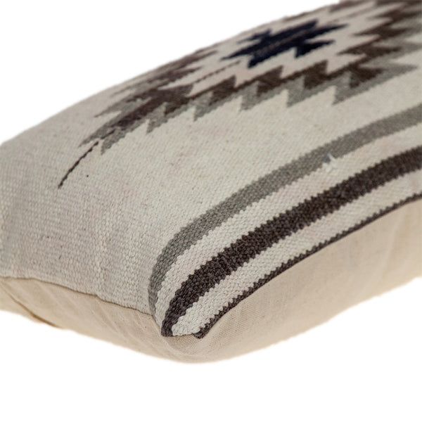 Southwest Gray and Brown Lumbar Throw Pillow