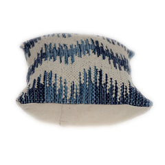 Shades of Blue Waves Lumbar Throw Pillow