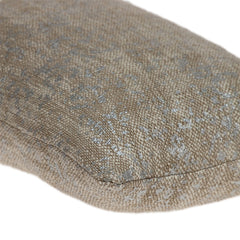 Natural Wheat and Silver Throw Pillow