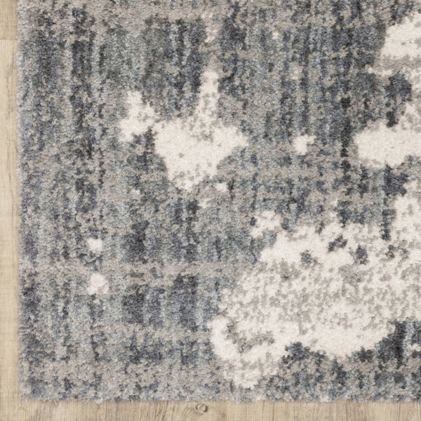 7'x9' Grey and Ivory Grey Matter  Area Rug