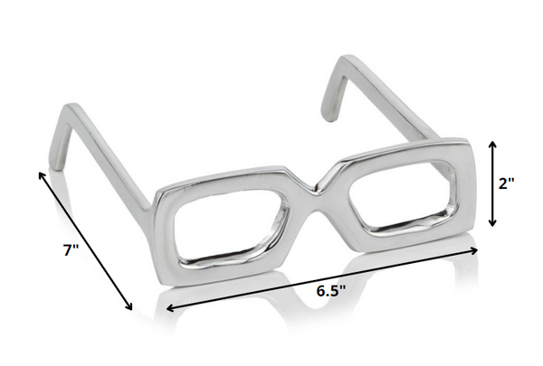 Silver Aluminum Glasses display in Shiny Smooth Finish  Decorative Table Top