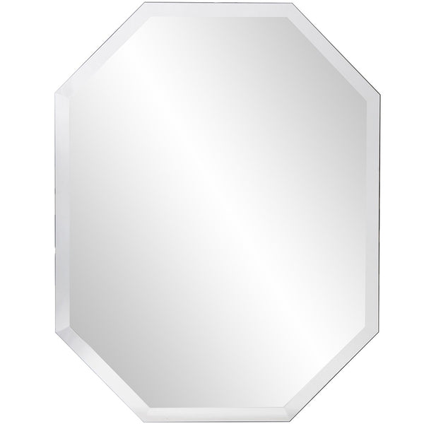 Octagonal Minimalist Frameless Mirror