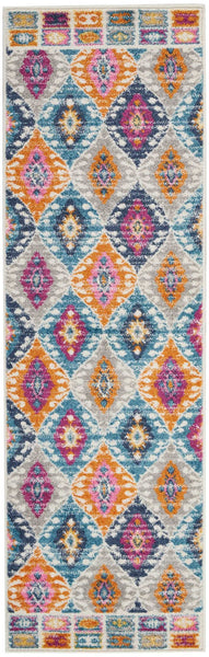 2’ x 6’ Multicolor Ogee Pattern Runner Rug