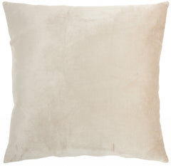 Pink Accent Throw Pillow with Rose Gold Swirl Design