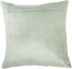 Glam Celadon Blue  and Gold Accent Throw Pillow with Beaded Details
