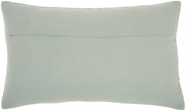 Brilliant Celadon Blue lumbar Pillow