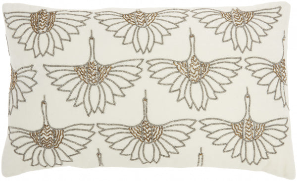 Brilliant Ivory lumbar Pillow