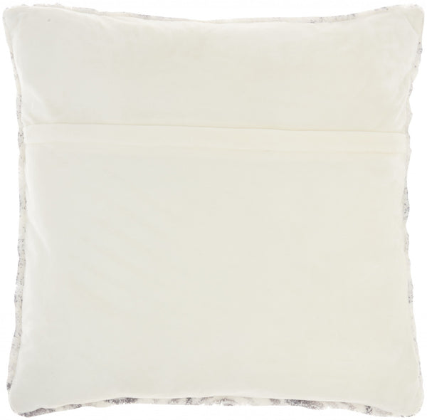 Graphite Marbled Patterned Throw Pillow