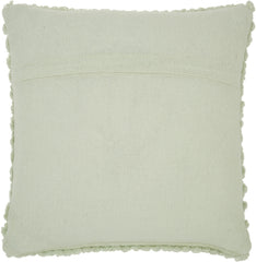 Mint Green Knotted Detail Throw Pillow