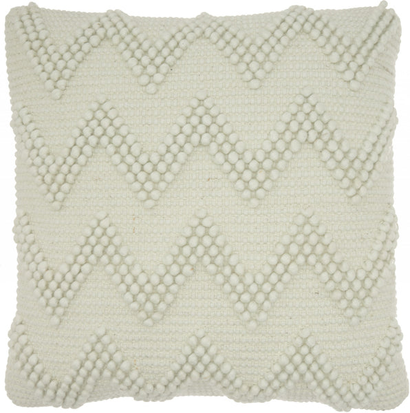 Cool Green Chevron Detail Throw Pillow