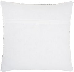 Gray and White Striped Throw Pillow