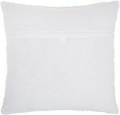White Striped Throw Pillow