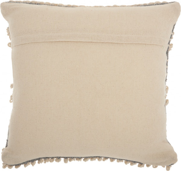 Bohemian Gray Throw Pillow