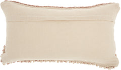 Bohemian Pink and White Lumbar Pillow