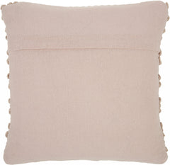 XL Rose Pink Pom-Pom Detailed Throw Pillow