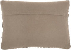 Taupe Pom-Pom Detailed Lumbar Pillow
