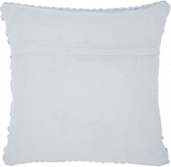 XL Periwinkle Pom-Pom Detailed Throw Pillow