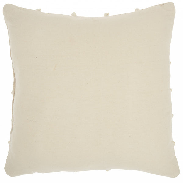 Beige Detail Throw Pillow
