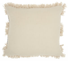 Blue Diamond Patterned Throw Pillow