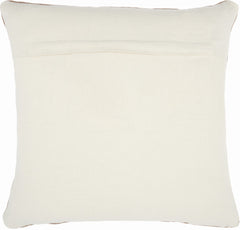 Solid Clay Distressed Throw Pillow