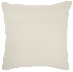 White And Denim Knubby Arrow Throw Pillow
