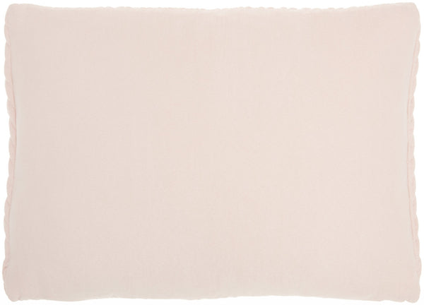 Blush Pink Chunky Braid Lumbar Pillow