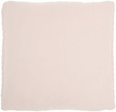Blush Pink Chunky Braid Throw Pillow