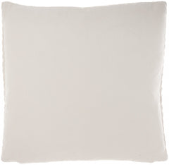 Off White Braided Chevron Throw Pillow