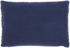 Navy Blue Chunky Braid Lumbar Pillow