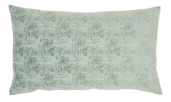 Pale Green Distressed Gradient Lumbar Pillow