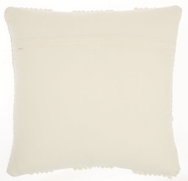 Ivory Textured Diamonds Throw Pillow